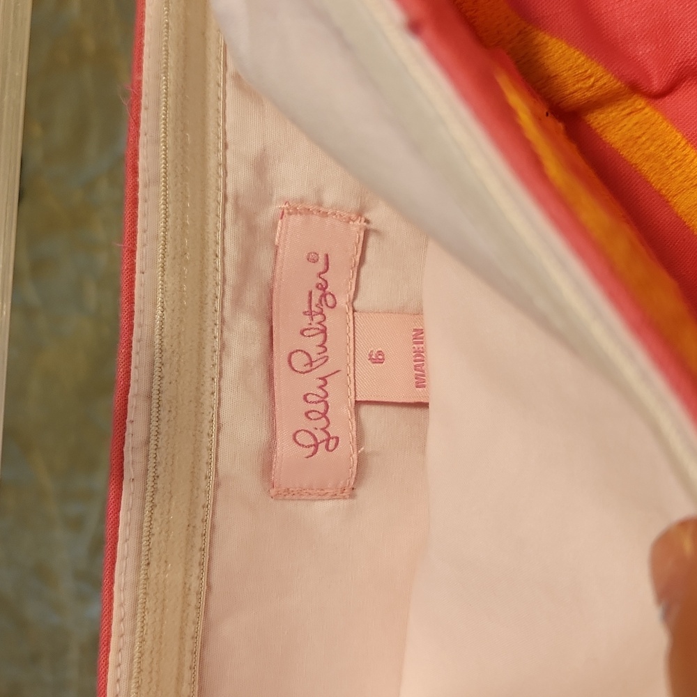 Lilly Pulitzer Pink & Yellow Strapless Dress - Picture 3 of 3